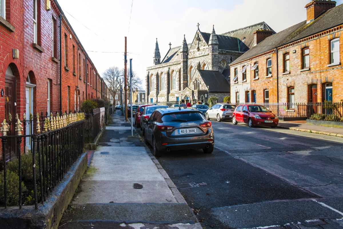 AUGHRIM STREET PARISH CHURCH  AT THE CORNER  OF AUGHRIM STREET  AND ST JOSEPH