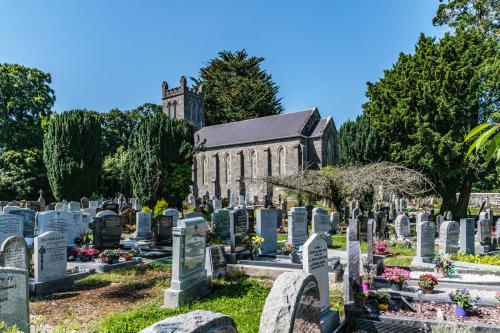ST MARY'S CHURCH OF IRELAND GRAVEYARD -  KERBING PROHIBITED  002