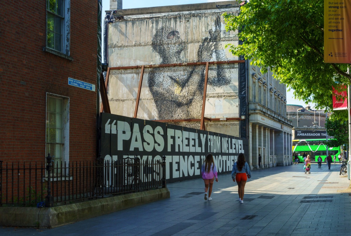 PASS FREELY BY STREET ARTIST ASBESTOS - A HUGH LANE GALLERY COLLABORATION  002