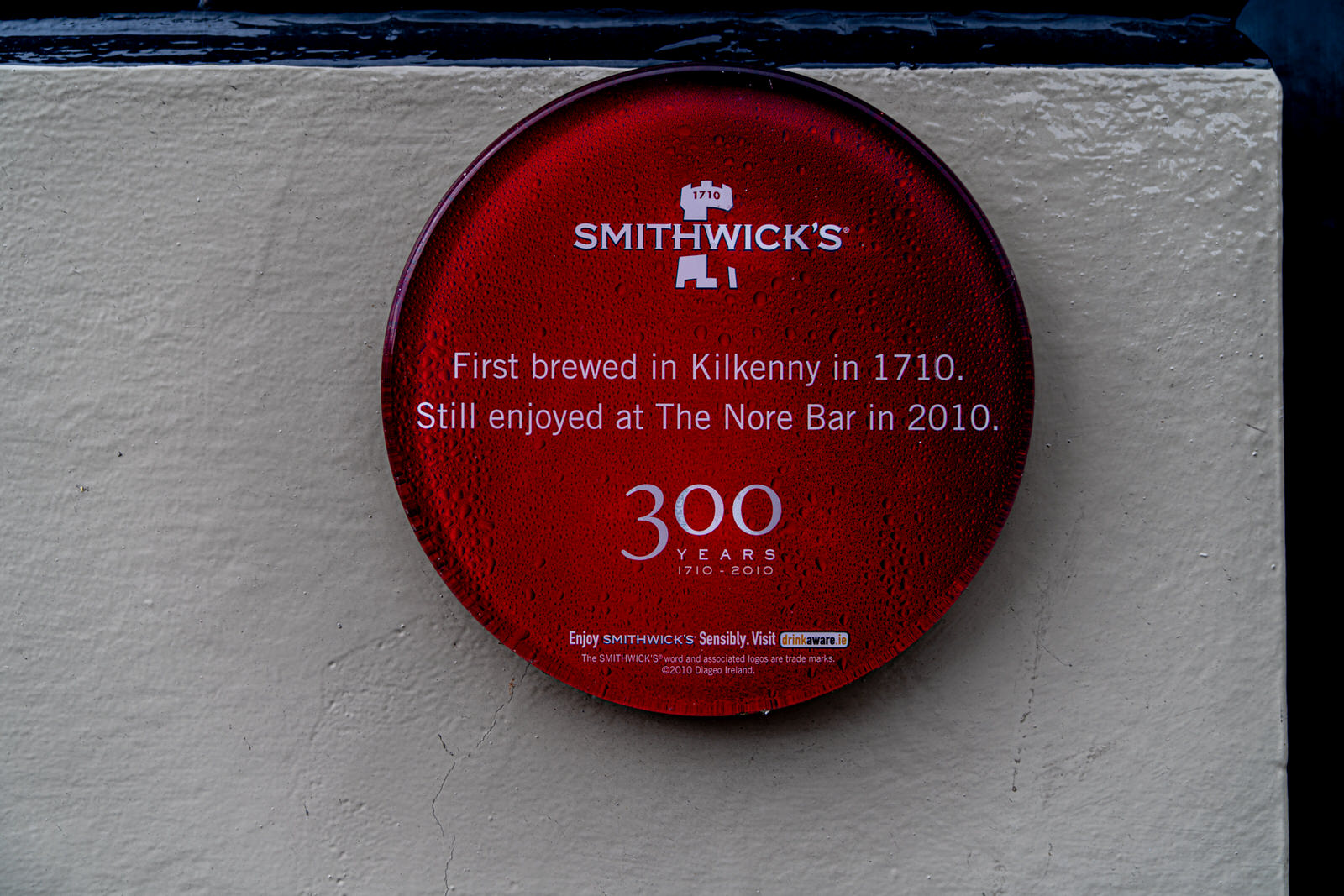  Smithwicks brewery was founded in Kilkenny in 1710 by John Smithwick and run by the Smithwick family of Kilkenny until 1965 