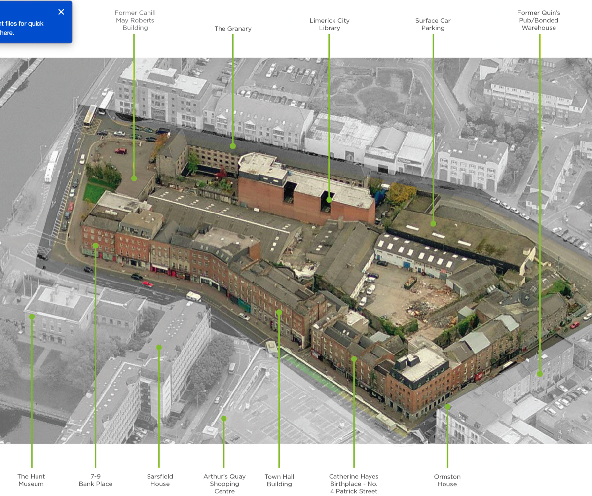 THE PROPOSED OPERA SITE IN LIMERICK