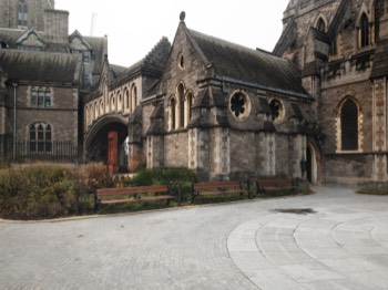 CHRIST CHURCH CATHEDRAL  ON A VERY COLD FOGGY DAY