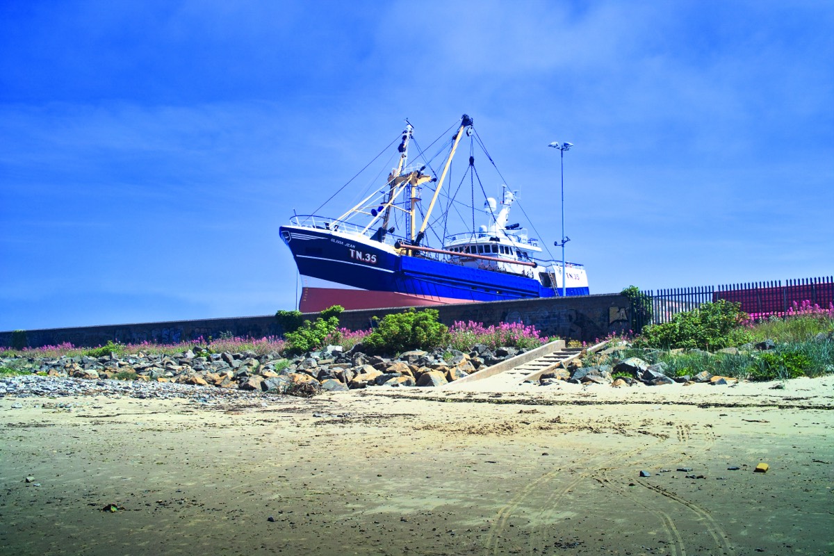 FISHING BOATS UNDERGOING MAINTENANCE  AT HOWTH BOAT YARD - 9 JANUARY 2009  001