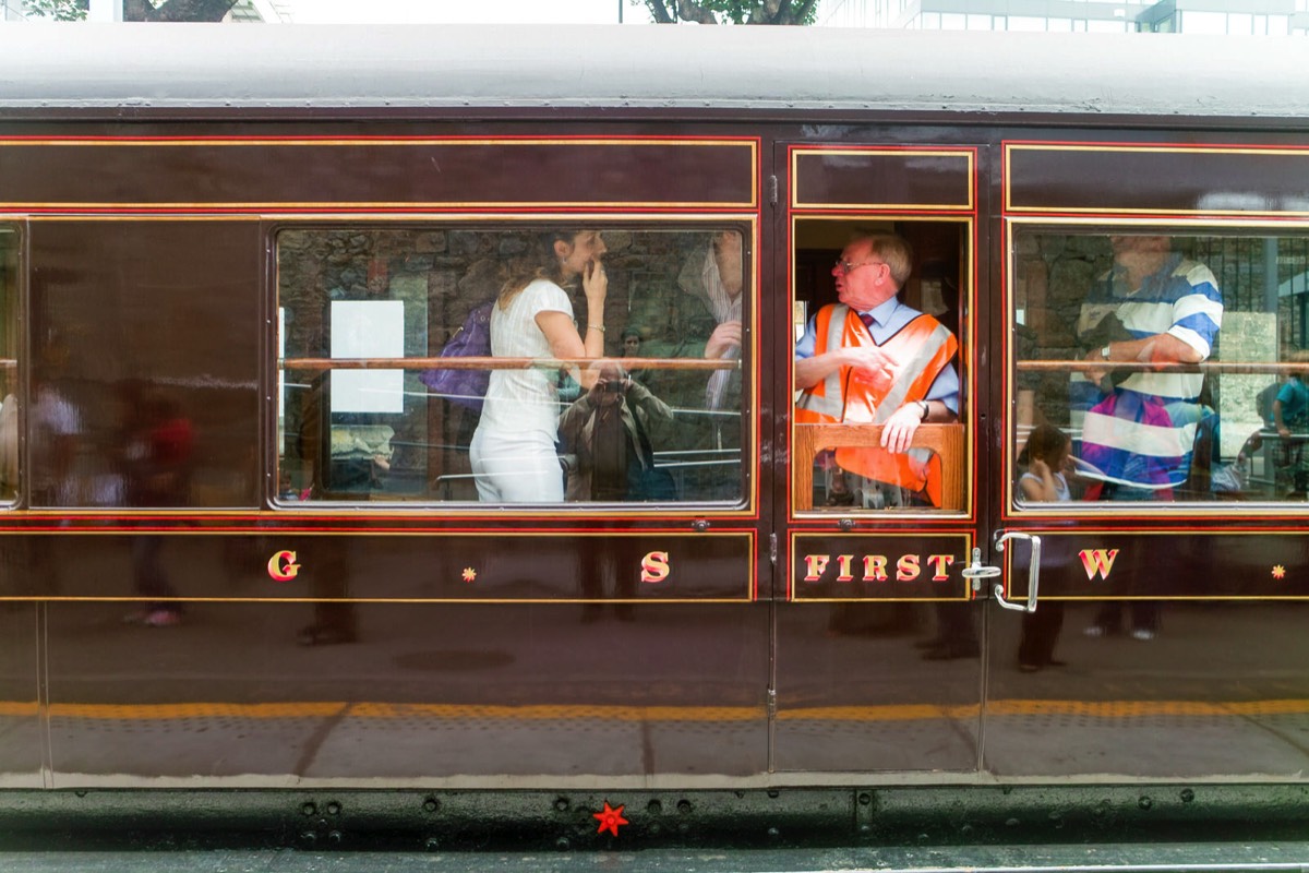 THE KINGSTOWN SPECIAL IN DUN LAOGHAIRE - STEAM TRAIN  009