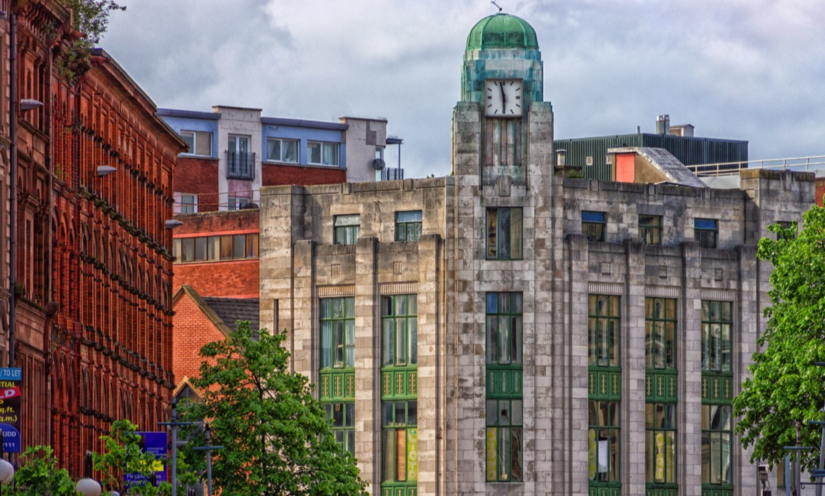 FORMER BANK OF IRELAND ART DECO BUILDING  ROYAL AVENUE IN BELFAST 004