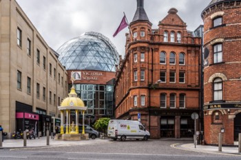 THE JAFFE MEMORIAL FOUNTAIN NOW LOCATED OUTSIDE THE VICTORIA SHOPPING CENTRE AND  BESIDE BITTLES BAR 