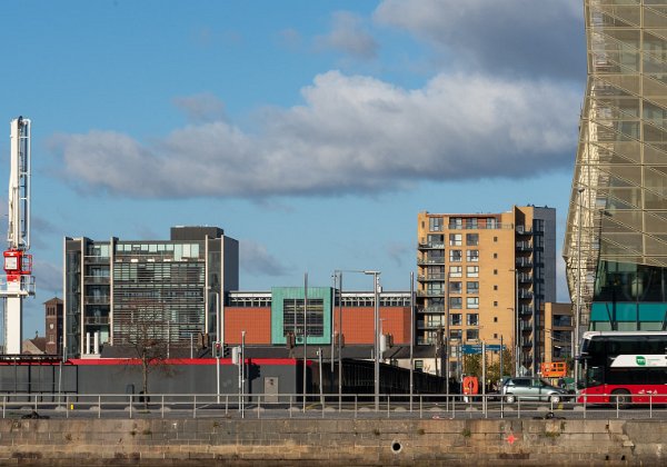 THE DOCKLANDS AREA WAS A HUGE CONSTRUCTION SITE - BACK IN OCTOBER 2018