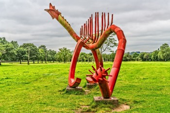  Red Metal Things - a common form of Public Art in Ireland 