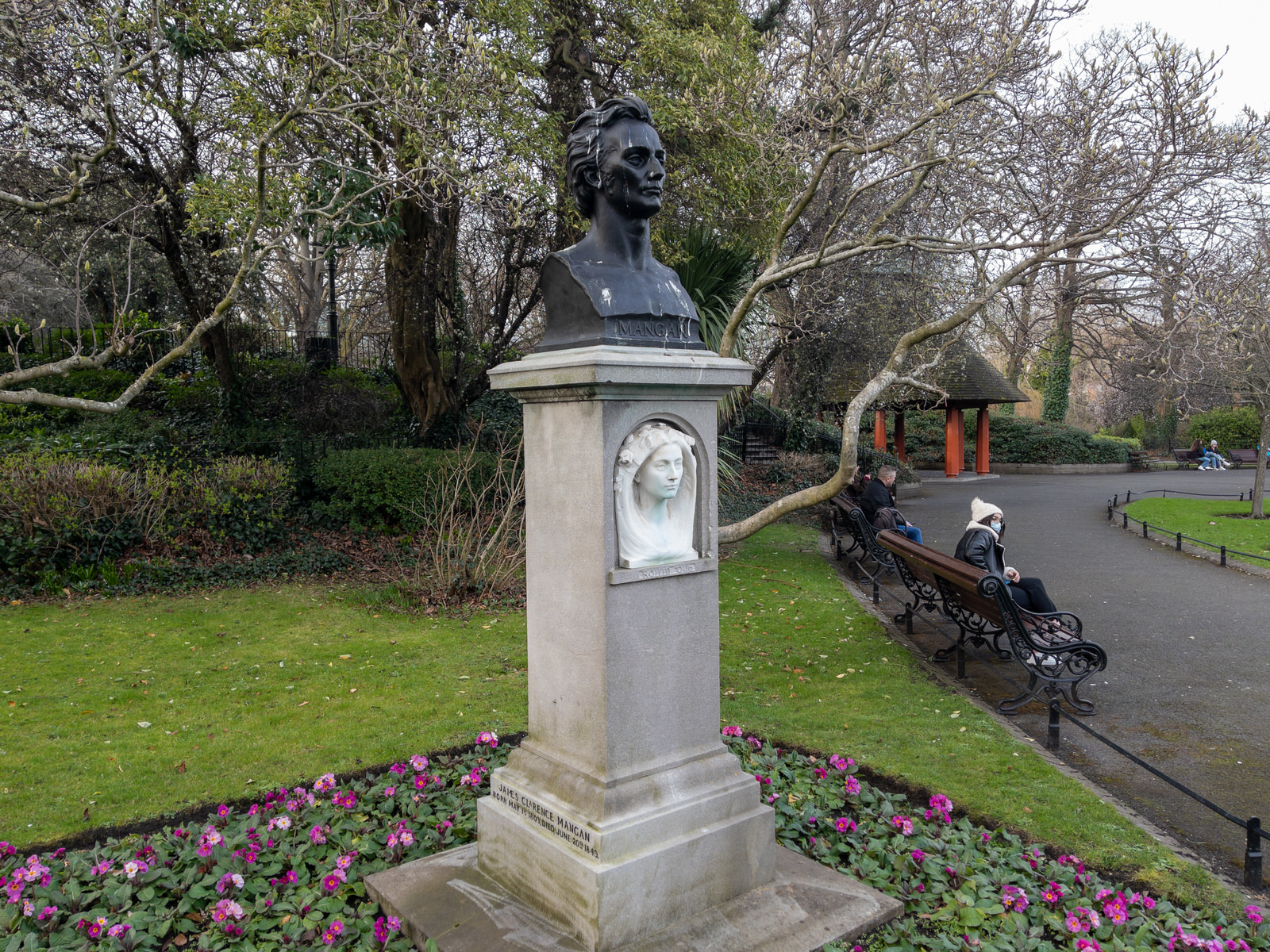 BRONZE BUST OF JAMES CLARENCE MANGAN  