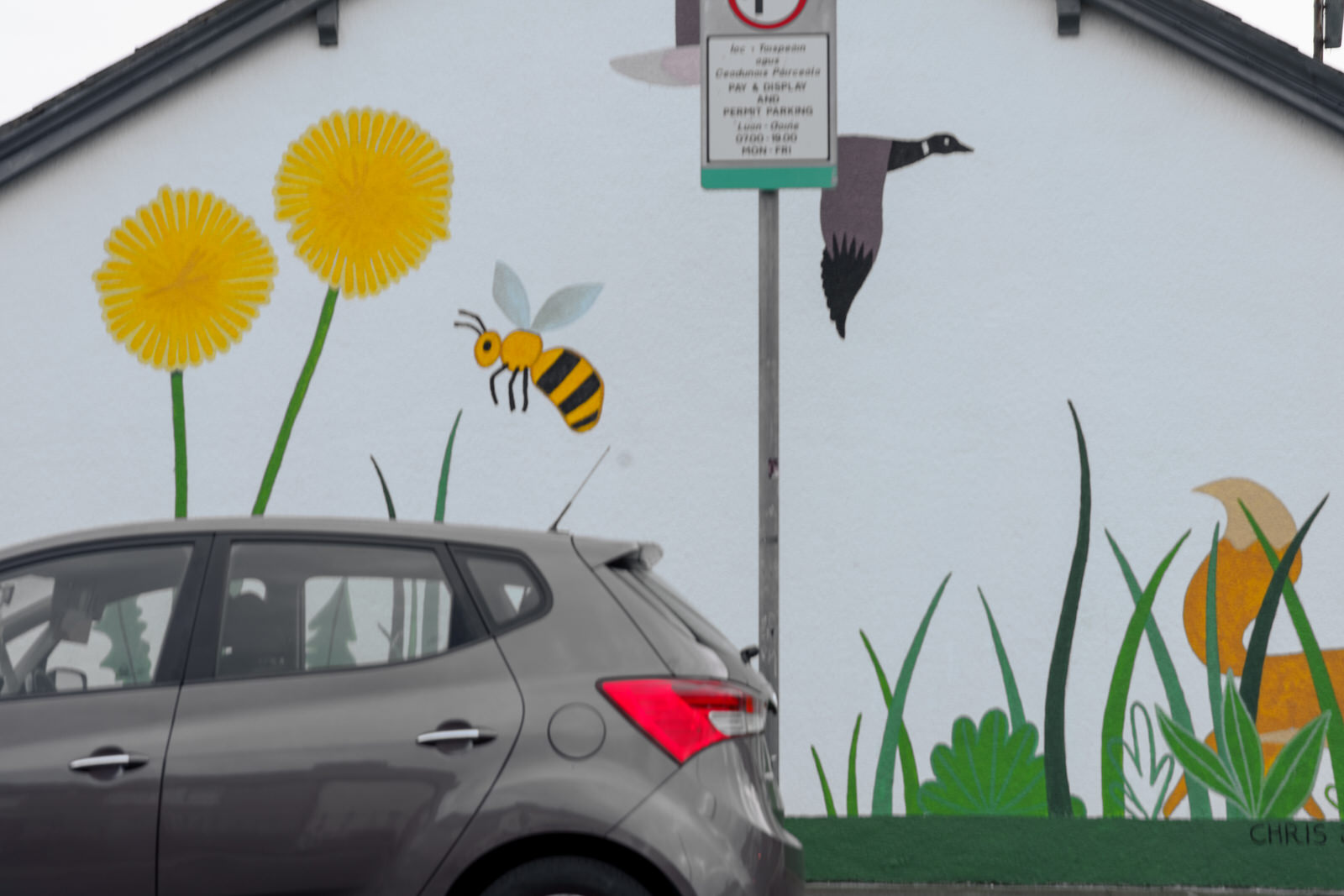 MURAL BY CHRIS JUDGE IN STONEYBATTER